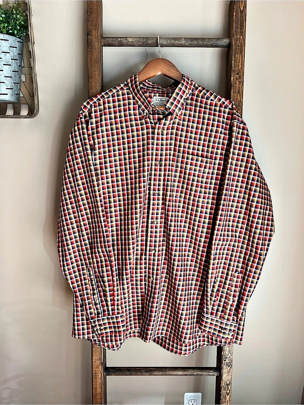 L.L.Bean Men's Traditional Fit Button Down Shirt Size XL